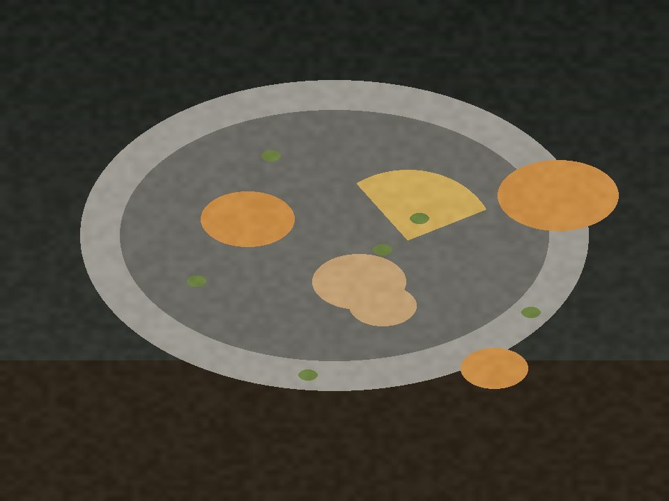 Parsley Polenta Salad in a skillet